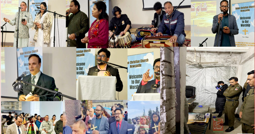 Palm Sunday procession Newcastle UK Asian Christian Church