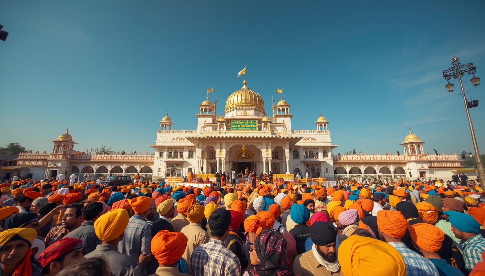 Sikh pilgrims Vaisakhi festival Nankana Sahib Pakistan
